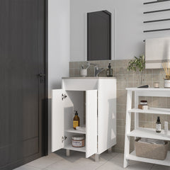 Saratoga Bathroom Cabinet with  2 Doors, White