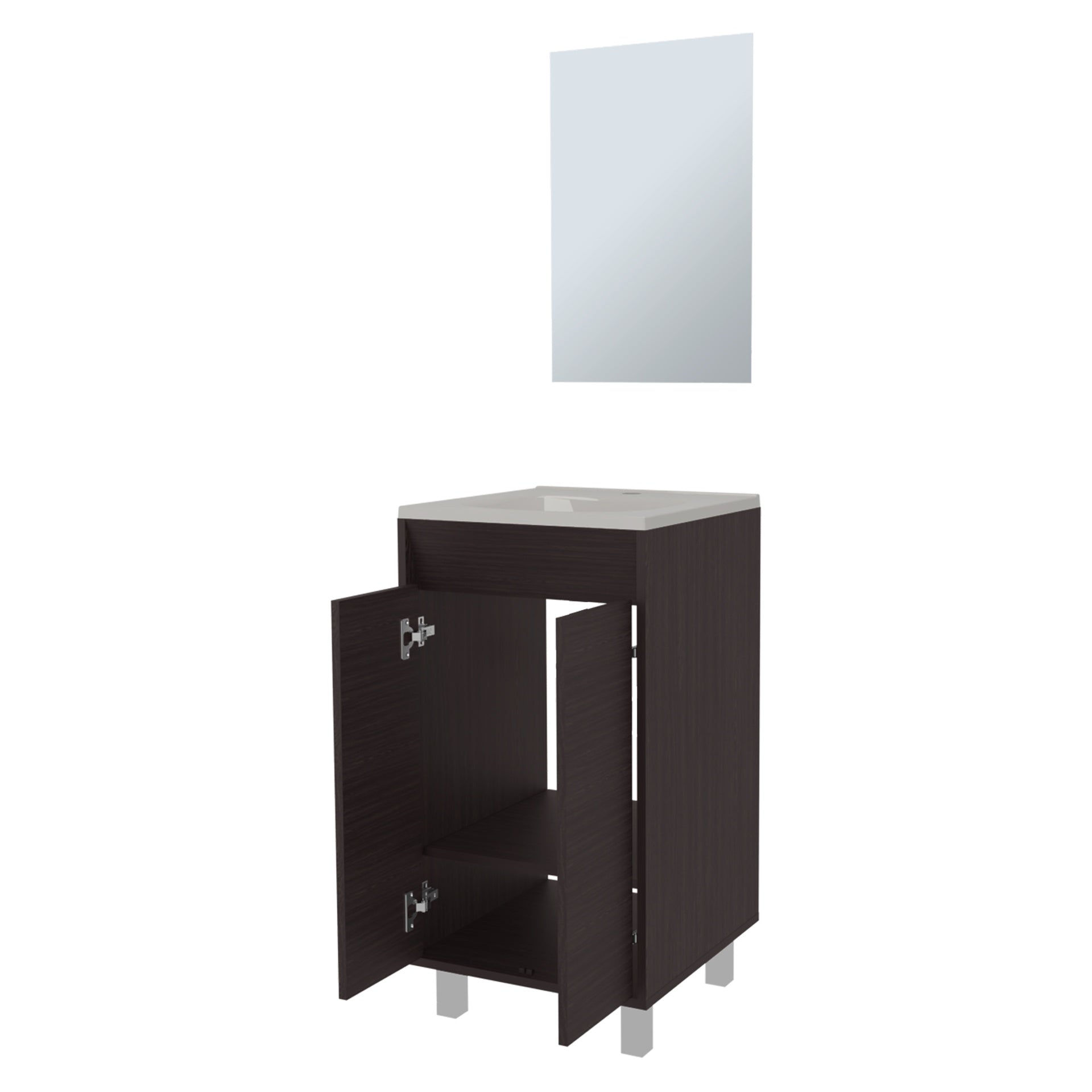 Saratoga Bathroom Cabinet with  2 Doors, White