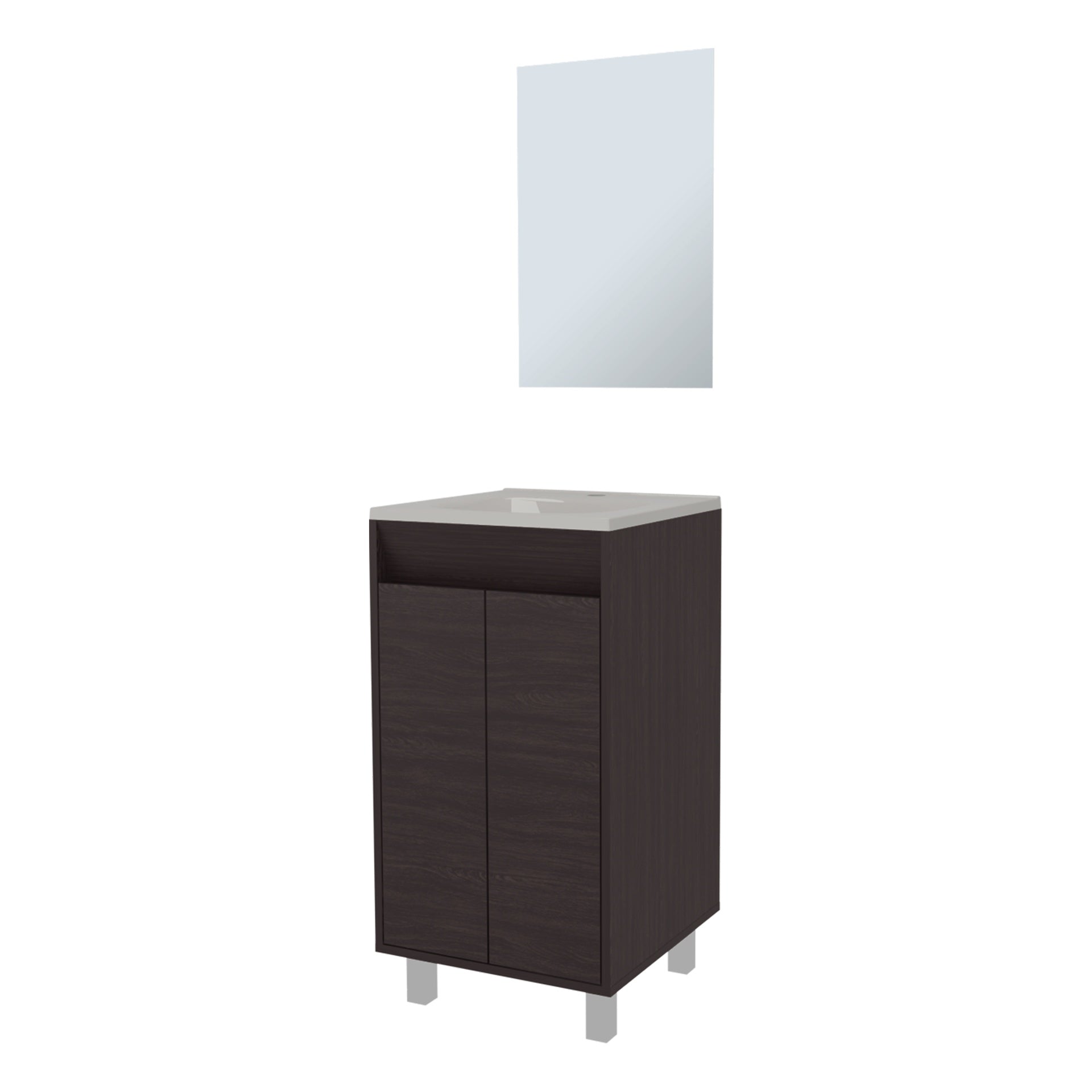 Saratoga Bathroom Cabinet with  2 Doors, White