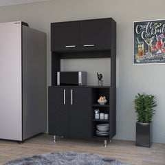 Colorado Pantry Cabinet, Three Open Shelves
