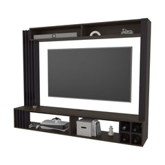Franklin Entertainment Center with Open Storagand Storage Wine , Wenge