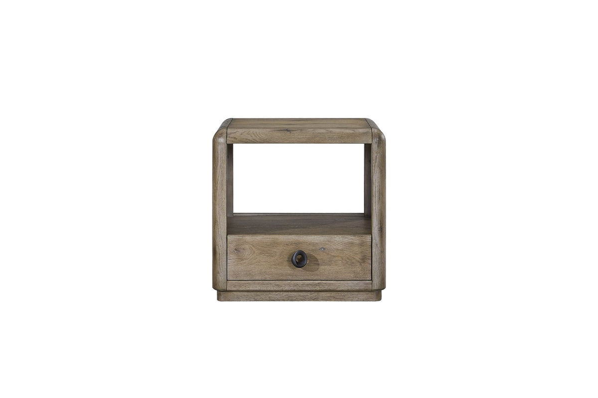 Knotty English Oak End Table