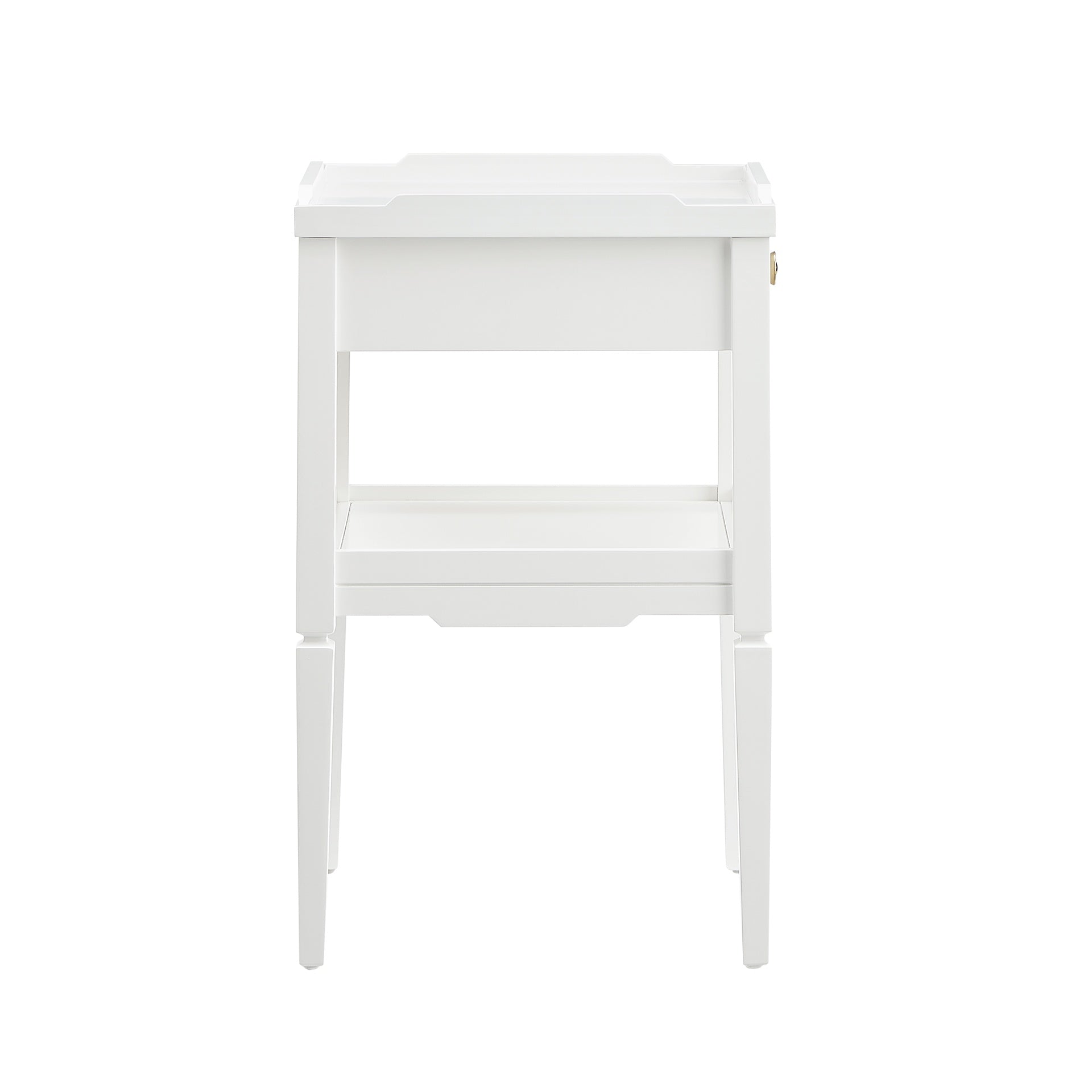 Foley White 1-drawer Nightstand