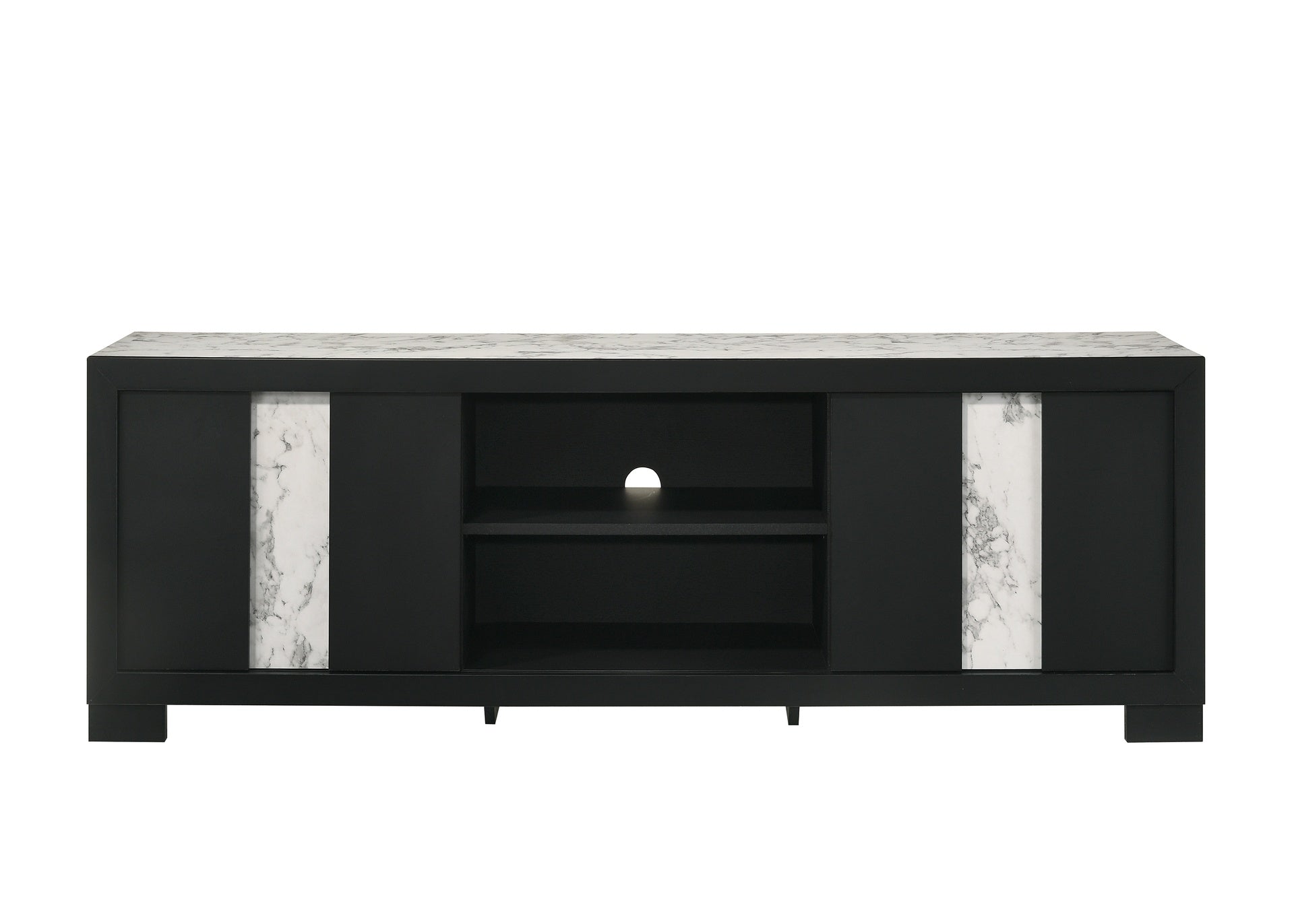 1pc Entertainment Console Rustic Charm Driftwood Wood Finish Open Shelf Living Room Furniture