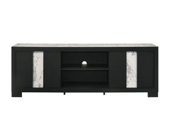 1pc Entertainment Console Rustic Charm Driftwood Wood Finish Open Shelf Living Room Furniture