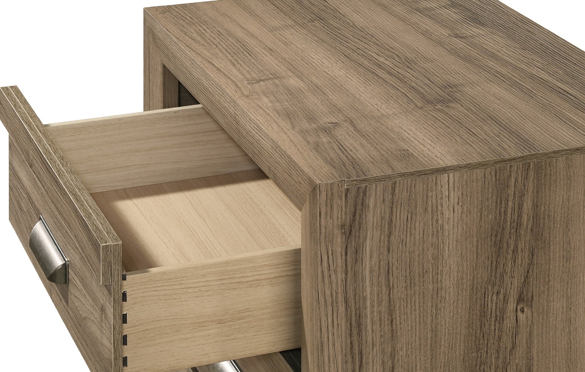 1pc Contemporary Style Five Drawers Storage Tall Chest Wooden Bedroom Furniture Light Brown Warm Wood Finish