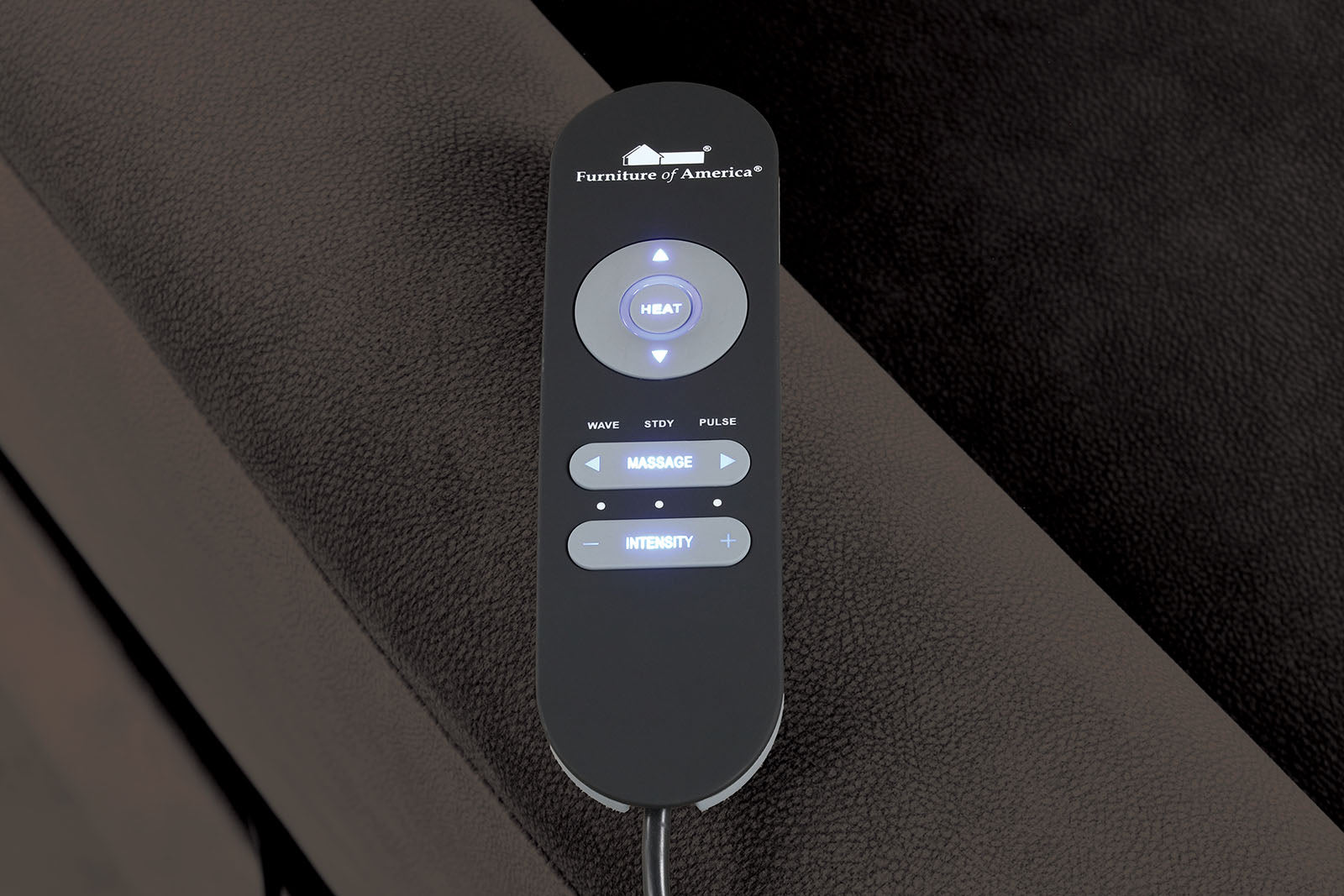 Transitional Style Dark Gray Finish Lift Chair Steel Seat Box Rolled Arms USB Ports Wired Controller Primary Living Room