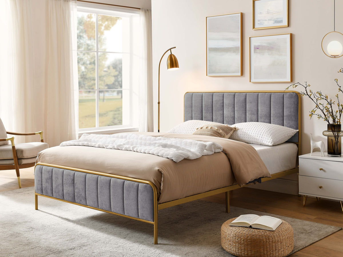 Ashley Upholstered Queen  Bed Frame