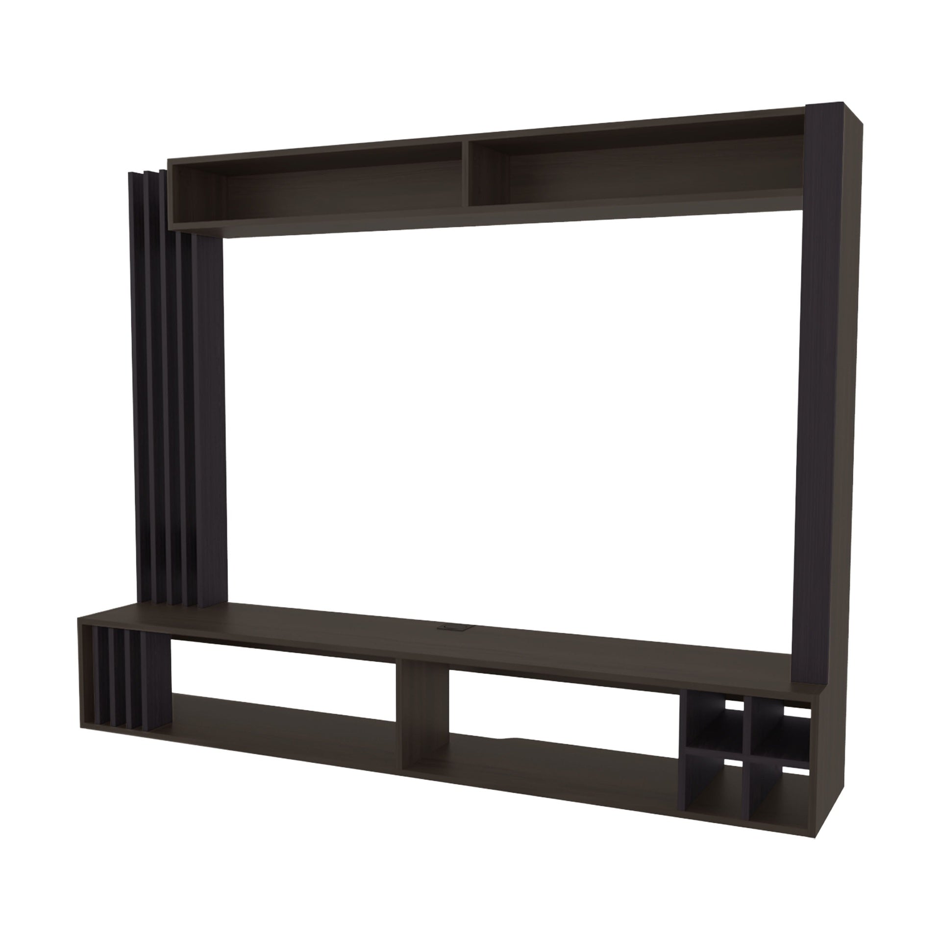 Wenge Entertainment Center with Storage Wine