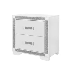 Soulmarie White Nightstand