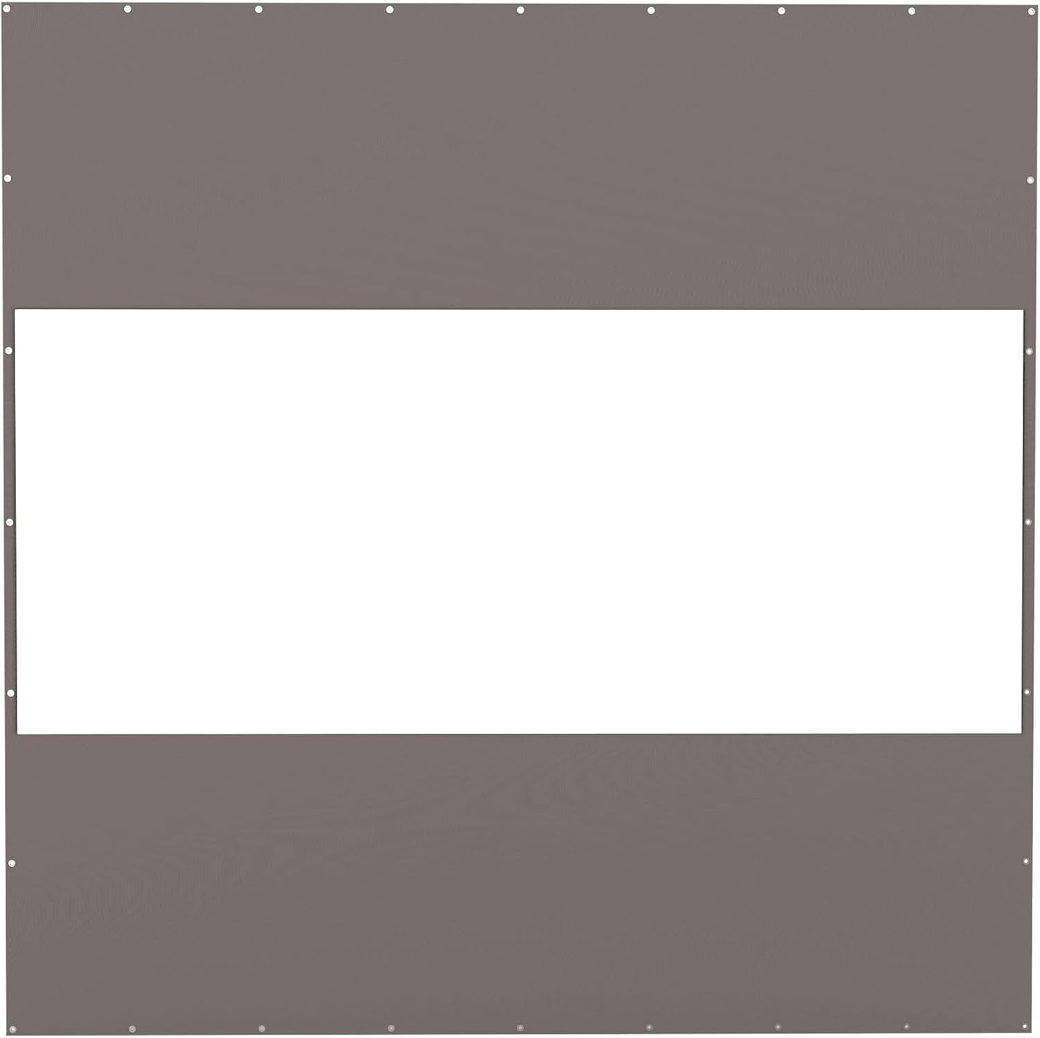 Heavy Duty Outdoor Clear Panel Curtain, 18 oz Waterproof PVC Polyester Curtain, Weather Resistant & Tearproof for Patios, Gazebos, Pergolas, Privacy Screen (10'H x 10'W, Gray)