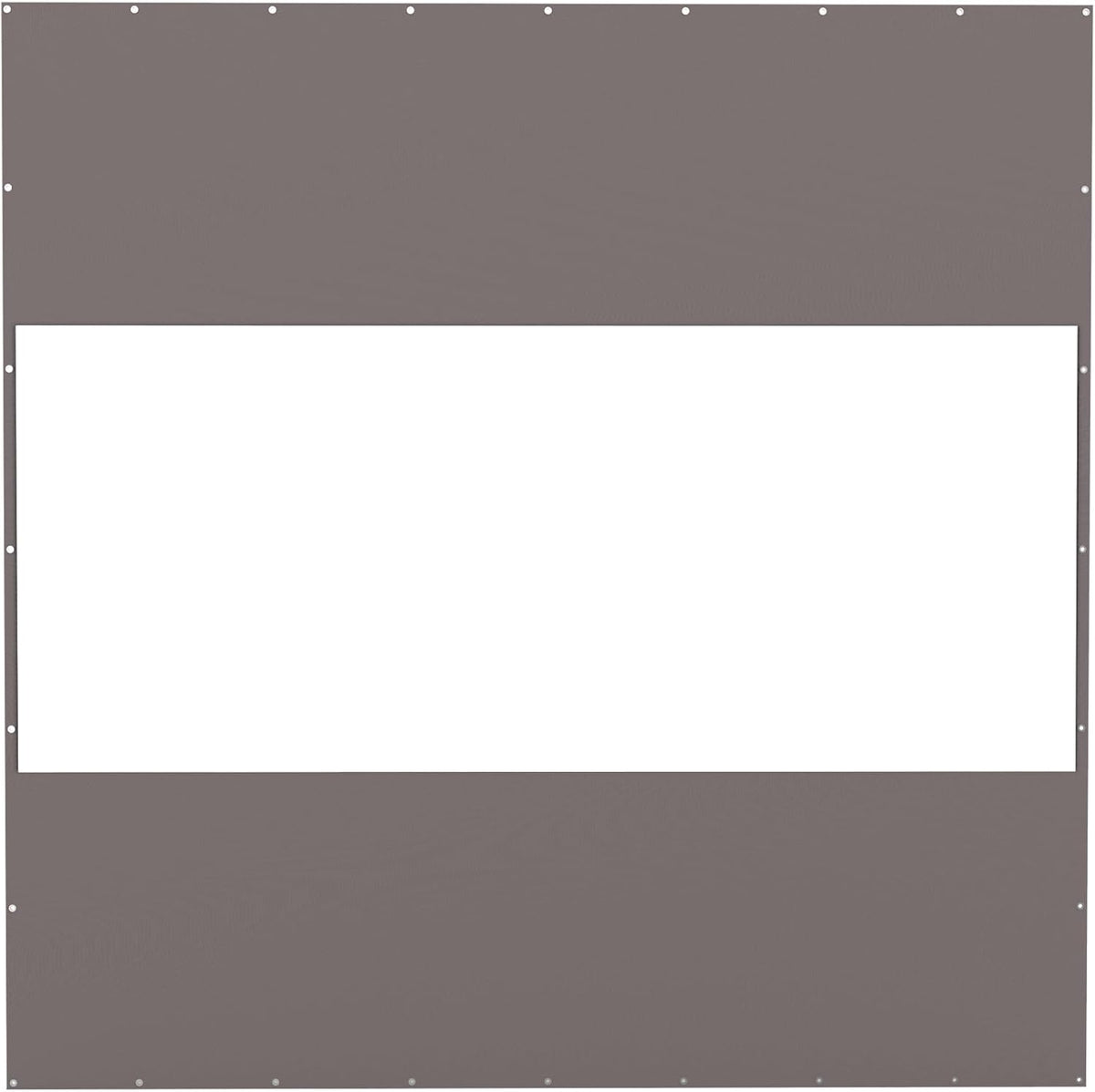 Heavy Duty Outdoor Clear Panel Curtain, 18 oz Waterproof PVC Polyester Curtain, Weather Resistant & Tearproof for Patios, Gazebos, Pergolas, Privacy Screen (10'H x 10'W, Gray)