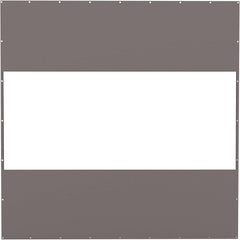 Heavy Duty Outdoor Clear Panel Curtain, 18 oz Waterproof PVC Polyester Curtain, Weather Resistant & Tearproof for Patios, Gazebos, Pergolas, Privacy Screen (10'H x 10'W, Gray)