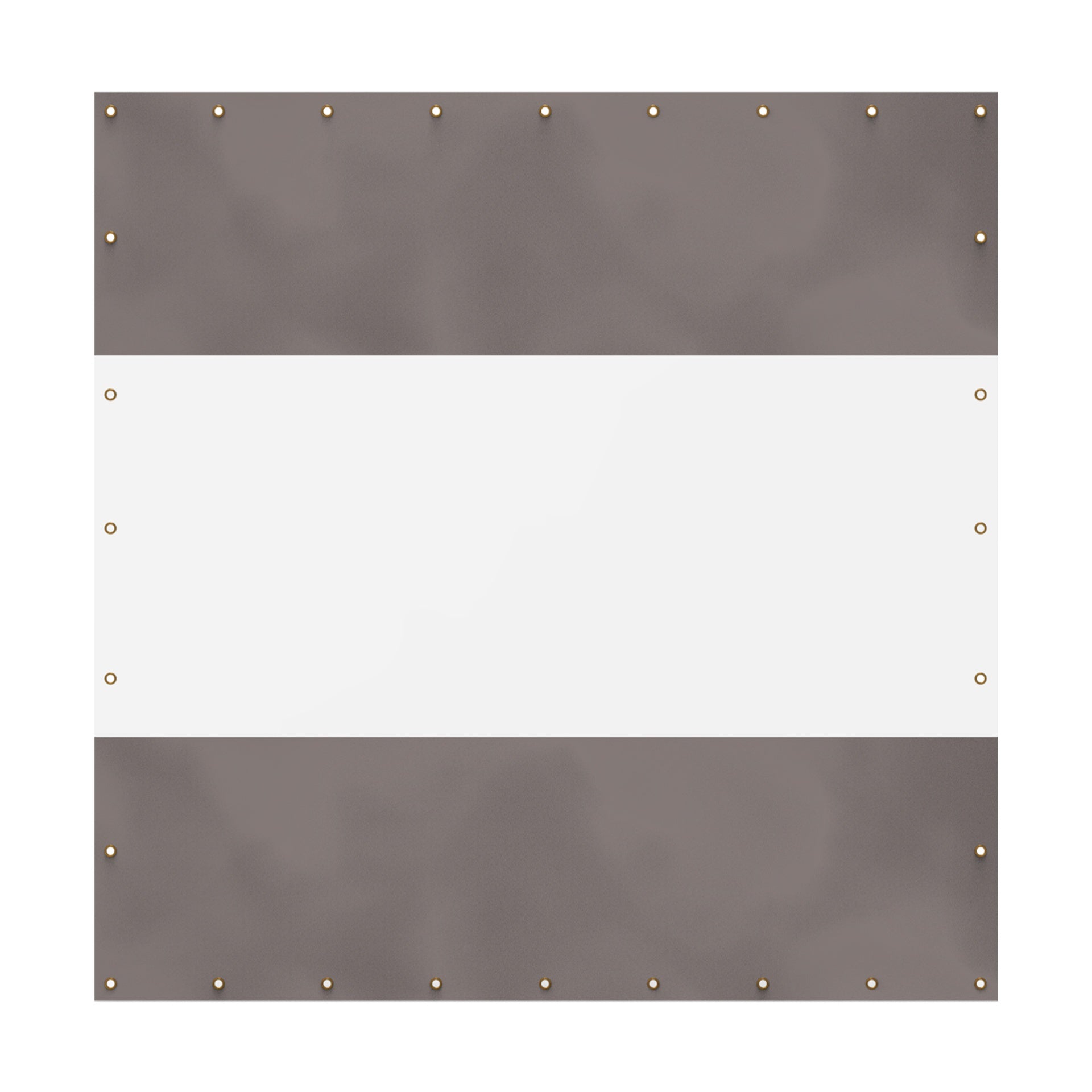 Heavy Duty Outdoor Clear Panel Curtain, 18 oz Waterproof PVC Polyester Curtain, Weather Resistant & Tearproof for Patios, Gazebos, Pergolas, Privacy Screen (10'H x 10'W, Gray)