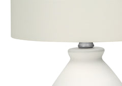 Lighting, 17"h, Table Lamp, Cream Ceramic, Ivory / Cream Shade, Modern
