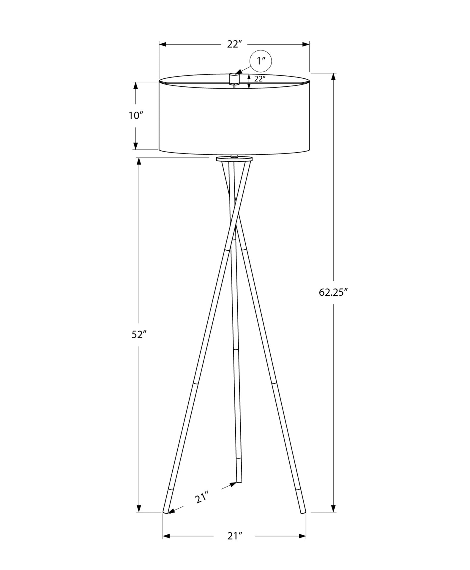 Lighting, 62"h, Floor Lamp, Nickel Metal, Grey Shade, Contemporary