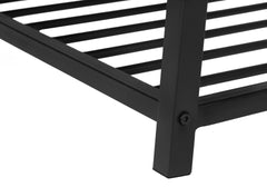 Bench, Entryway, Hallway, Storage, 42" Rectangular, Grey Laminate, Black Metal, Contemporary, Modern