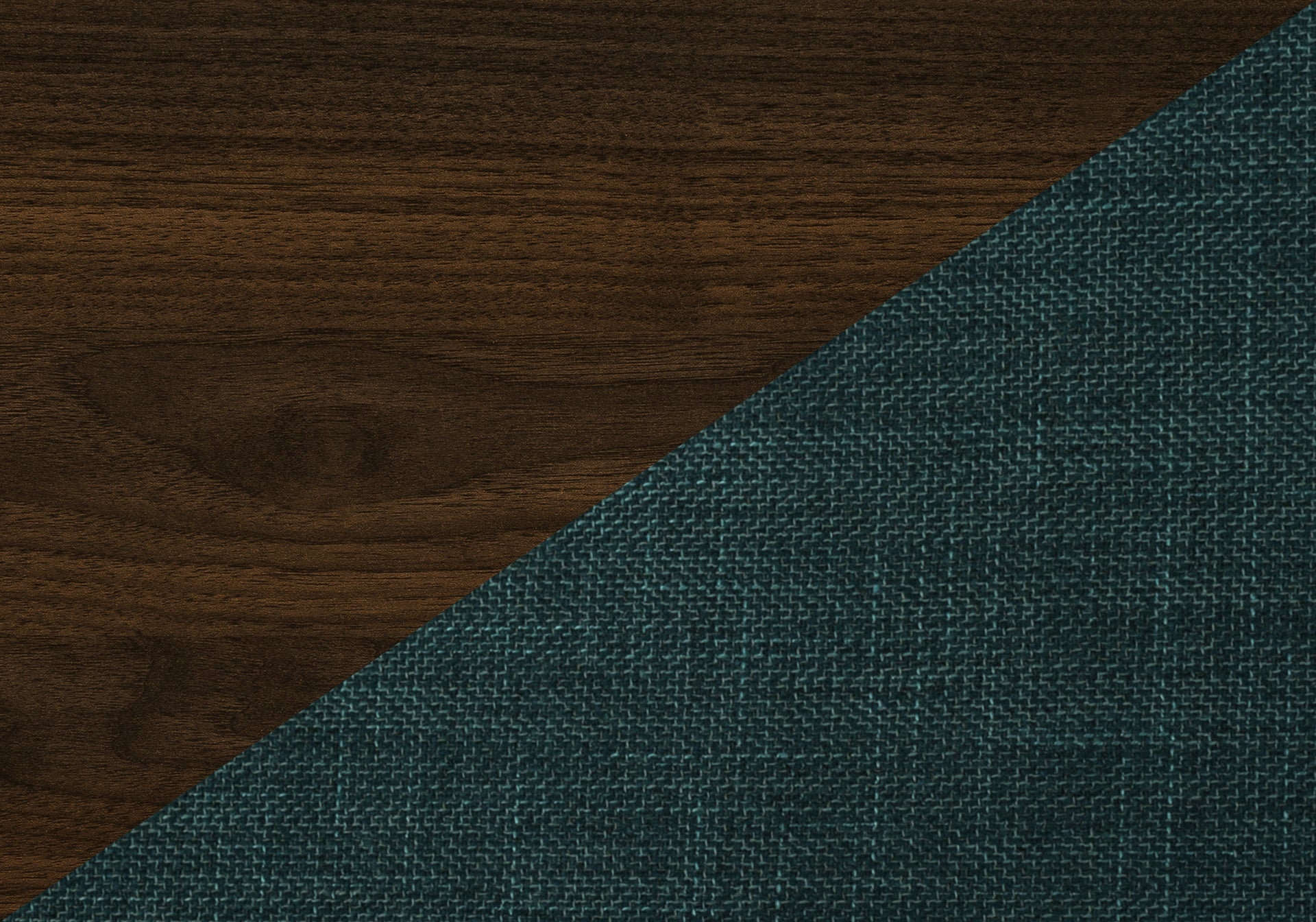 Dining Chair, 38" Height, Set Of 2, Upholstered, Dining Room, Side, Kitchen, Blue Fabric, Walnut Wood Legs, Modern