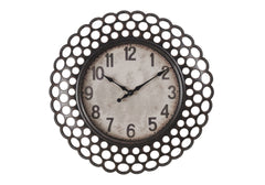 Clocks, 16" Round, Wall Clock, Dark Brown, Transitional