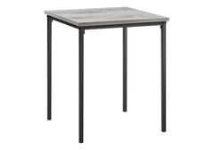 Accent Table, 22" H, Side Table, End, Small, Nightstand, Square, Bedroom, Living Room, Grey Laminate, Black Metal, Contemporary, Modern