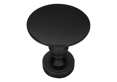Accent Table, 25"h, Indoor Or Outdoor, Bedroom, End, Living Room, Nightstand, Round, Side Table, Black, Transitional