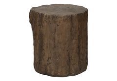 Accent Table, 25"h, Indoor Or Outdoor, Drum, End, Nightstand, Round, Side Table, Living Room, Bedroom, Walnut, Contemporary, Modern