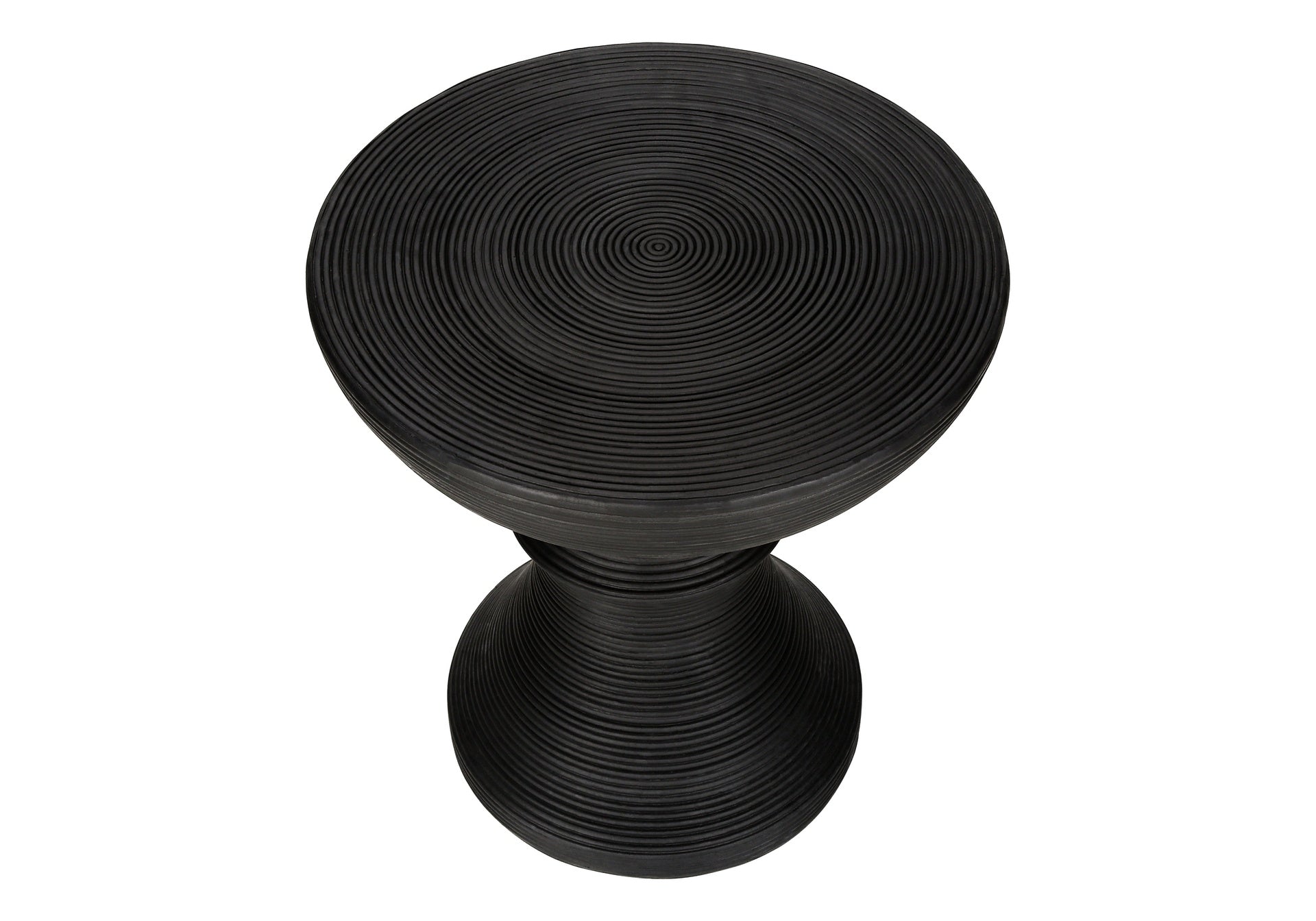 Accent Table, 25"h, Indoor Or Outdoor, Side Table, End, Bedroom, Living Room, Nightstand, Round, Black, Contemporary, Modern