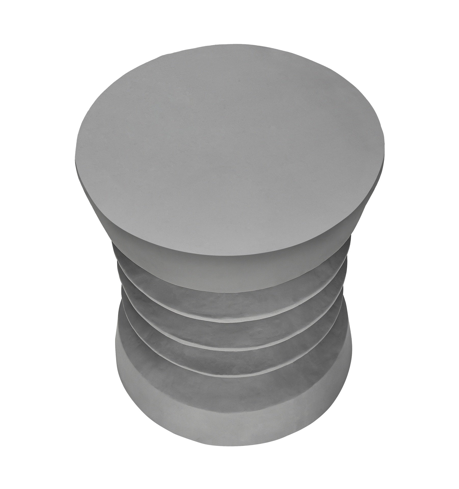 Accent Table, 25"h, Indoor Or Outdoor, Side Table, End, Bedroom, Living Room, Nightstand, Round, Grey, Contemporary, Modern