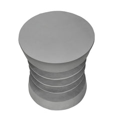 Accent Table, 25"h, Indoor Or Outdoor, Side Table, End, Bedroom, Living Room, Nightstand, Round, Grey, Contemporary, Modern