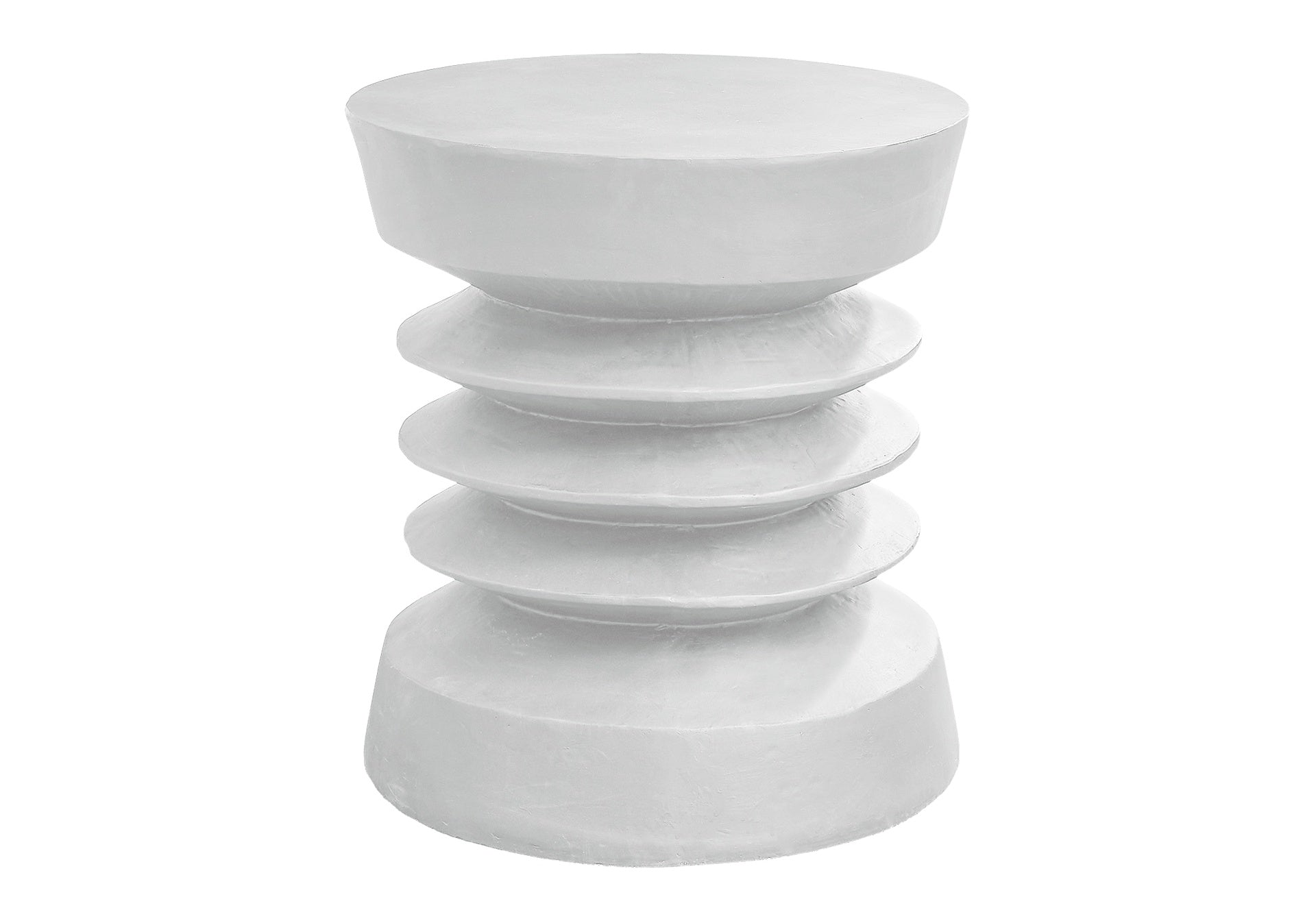 Accent Table, 25"h, Indoor Or Outdoor, Side Table, End, Bedroom, Living Room, Nightstand, Round, White, Contemporary, Modern