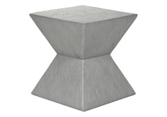 Accent Table, 25"h, Indoor Or Outdoor, Side Table, End, Nightstand, Bedroom, Living Room, Grey, Contemporary, Modern