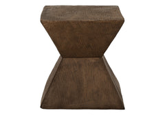 Accent Table, 25"h, Indoor Or Outdoor, Side Table, End, Nightstand, Bedroom, Living Room, Walnut, Contemporary, Modern