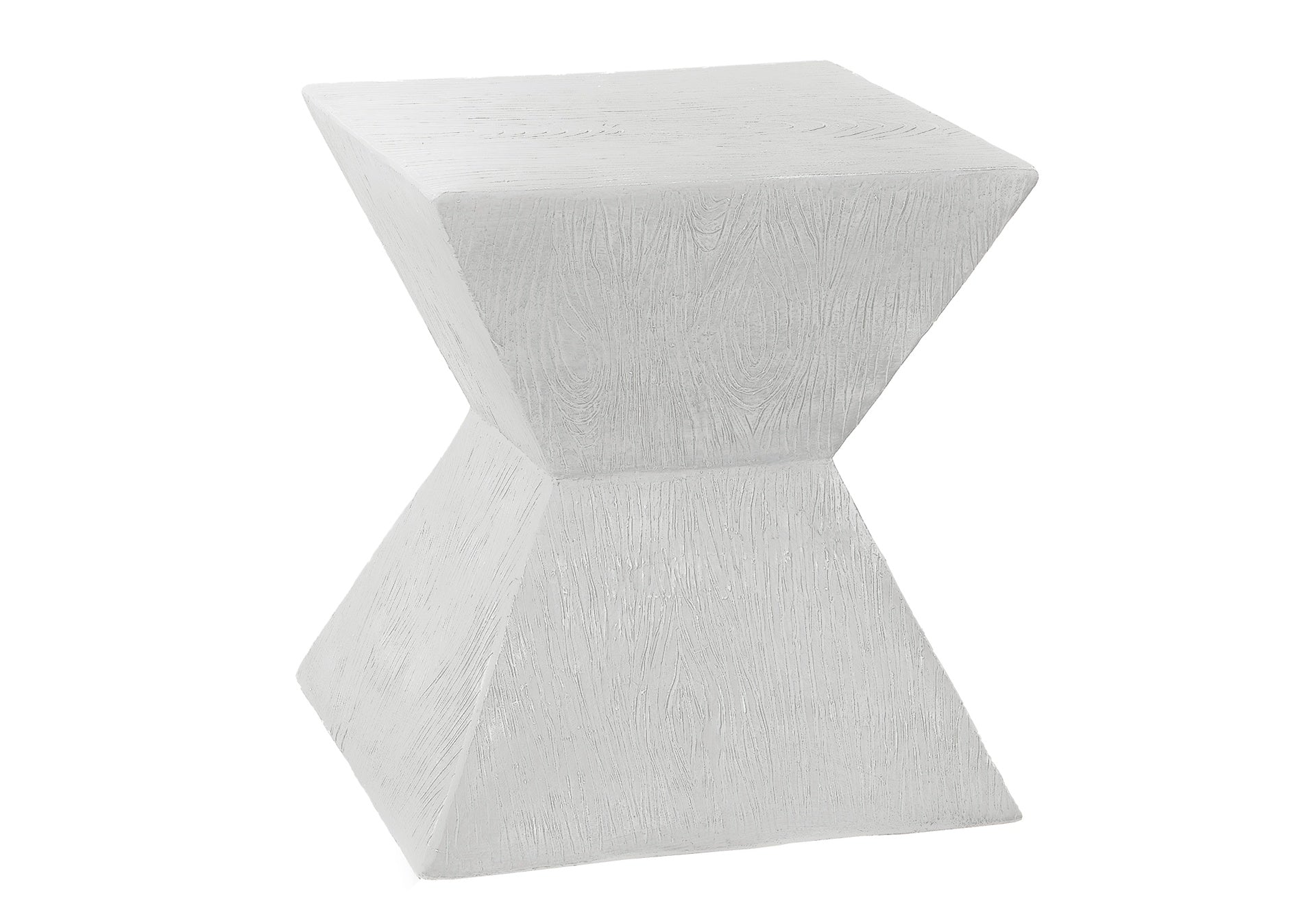 Accent Table, 25"h, Indoor Or Outdoor, Side Table, End, Nightstand, Bedroom, Living Room, White, Contemporary, Modern