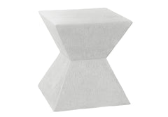 Accent Table, 25"h, Indoor Or Outdoor, Side Table, End, Nightstand, Bedroom, Living Room, White, Contemporary, Modern