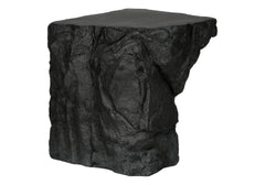 Accent Table, 25"h, Indoor Or Outdoor, Side Table, Nightstand, End, Bedroom, Living Room, Black, Contemporary, Modern