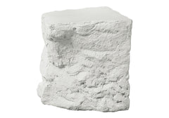 Accent Table, 25"h, Indoor Or Outdoor, Side Table, Nightstand, End, Bedroom, Living Room, White, Contemporary, Modern