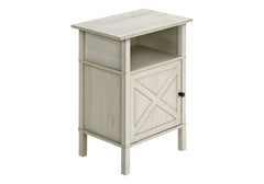 Accent Table, Side Table, End, Living Room, Small, Storage, Washed Oak Laminate, Transitional