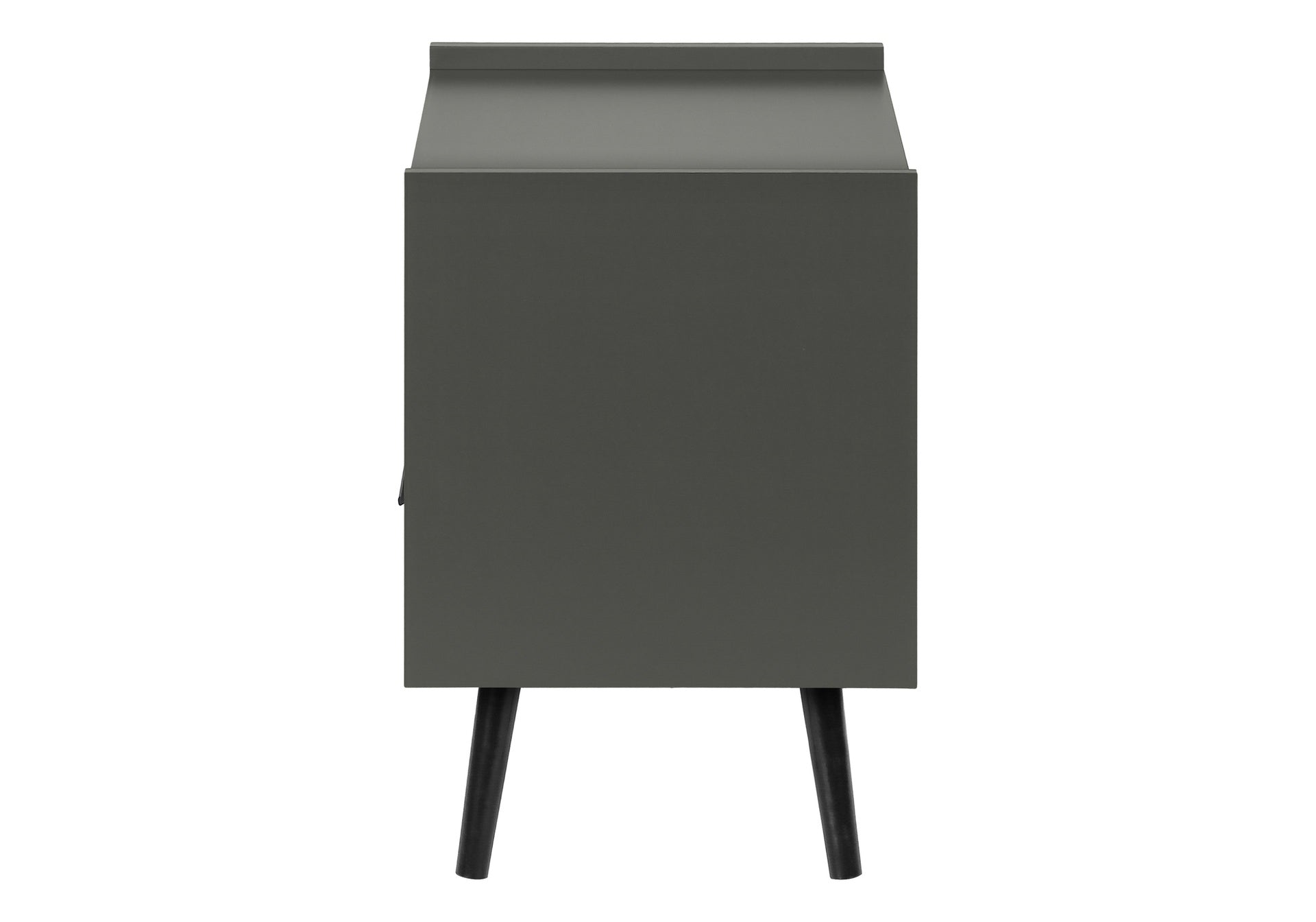 Accent Table, Side Table, End, Storage Drawer, Nightstand, Bedroom, Living Room, Grey Laminate, Contemporary, Modern