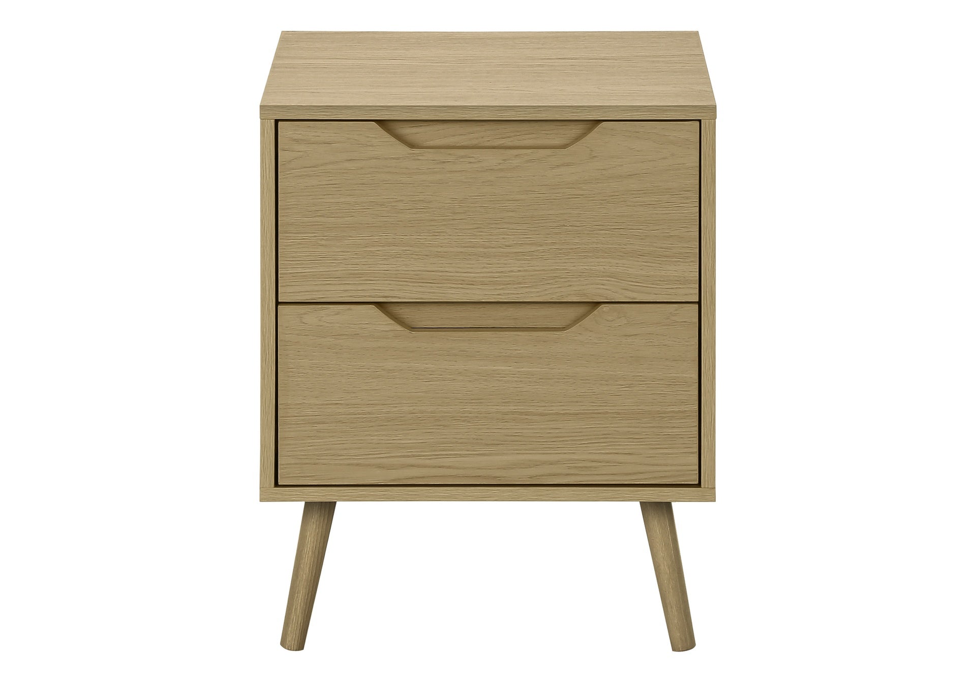 Accent Table, Side Table, End, Storage Drawer, Nightstand, Bedroom, Living Room, Natural Laminate, Modern, Contemporary