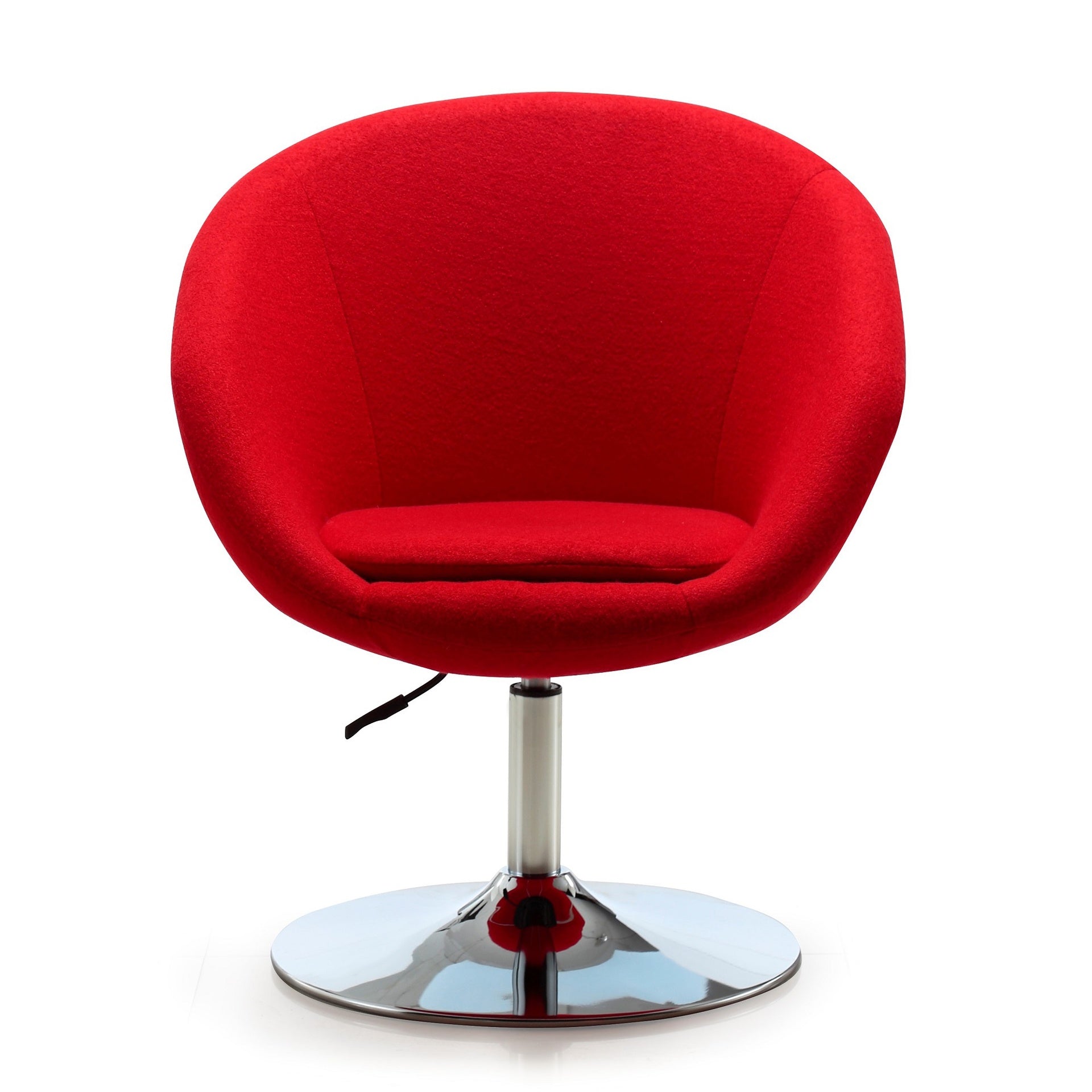 Swivel Lounge Chair in Red