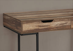 Computer Desk, Home Office, Laptop, Storage Drawers, 48"l, Work, Brown Laminate, Black Metal, Contemporary, Modern
