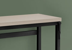Computer Desk, Home Office, Standing, Adjustable, 48"l, Work, Laptop, Beige Laminate, Black Metal, Contemporary, Modern