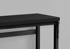 Computer Desk, Home Office, Standing, Adjustable, 48"l, Work, Laptop, Black Laminate, Black Metal, Contemporary, Modern