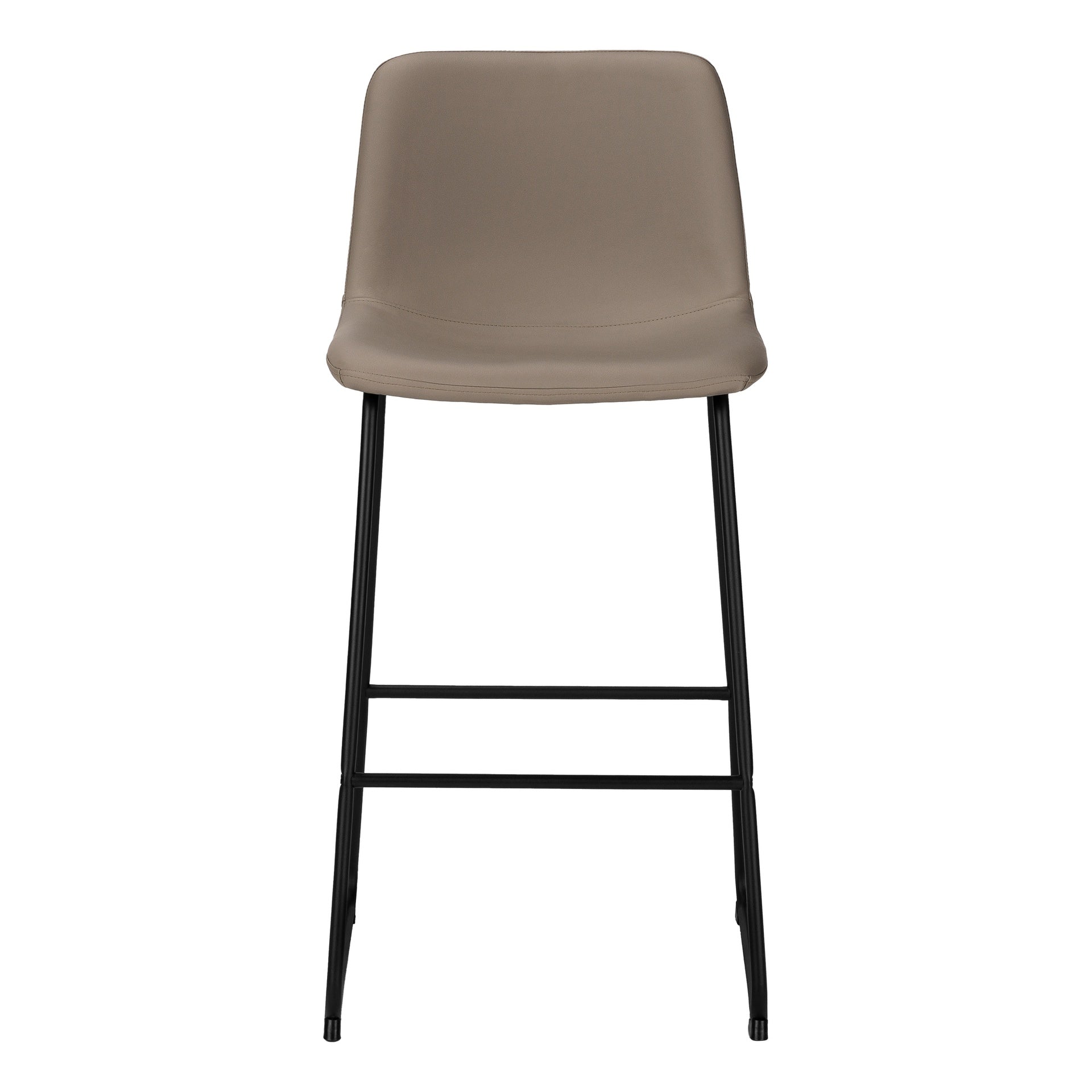 Office Chair, Bar Height, Standing, Computer Desk, Work, Brown Leather Look, Black Metal, Contemporary, Modern