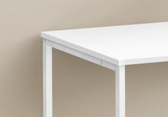Computer Desk, Home Office, Laptop, Left, Right Set-up, Storage Drawers, 40"l, Work, White Laminate, White Metal, Contemporary, Modern