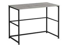 Computer Desk, Home Office, Laptop, Left, Right Set-up, Storage Drawers, 40"l, Work, Grey Laminate, Black Metal, Contemporary, Modern