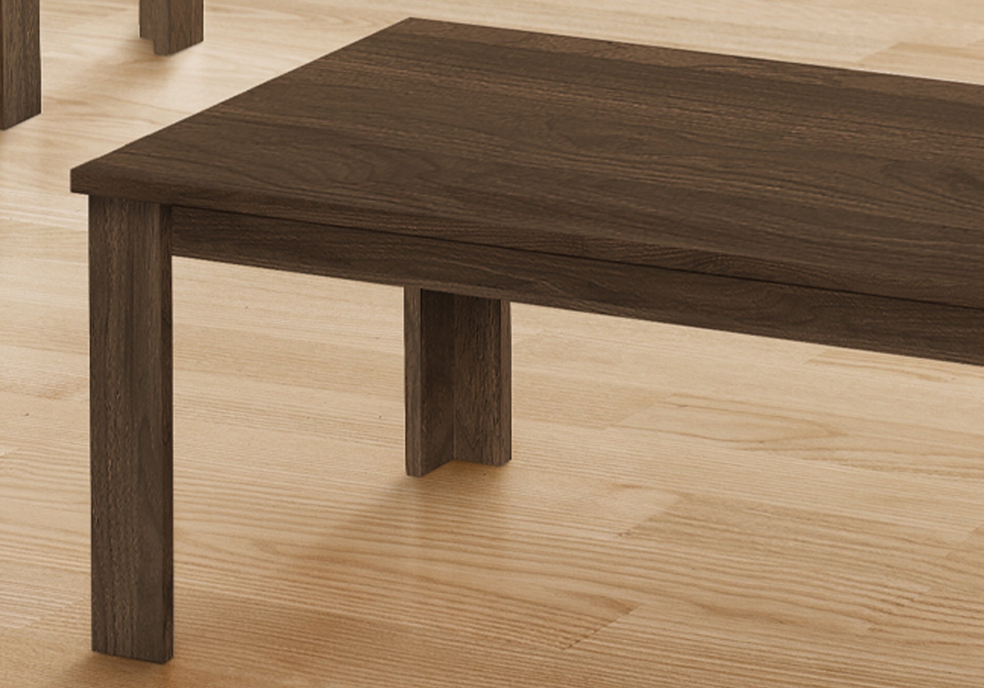 Table Set, 3pcs Set, Coffee, End, Side, Accent, Living Room, Walnut Laminate, Transitional