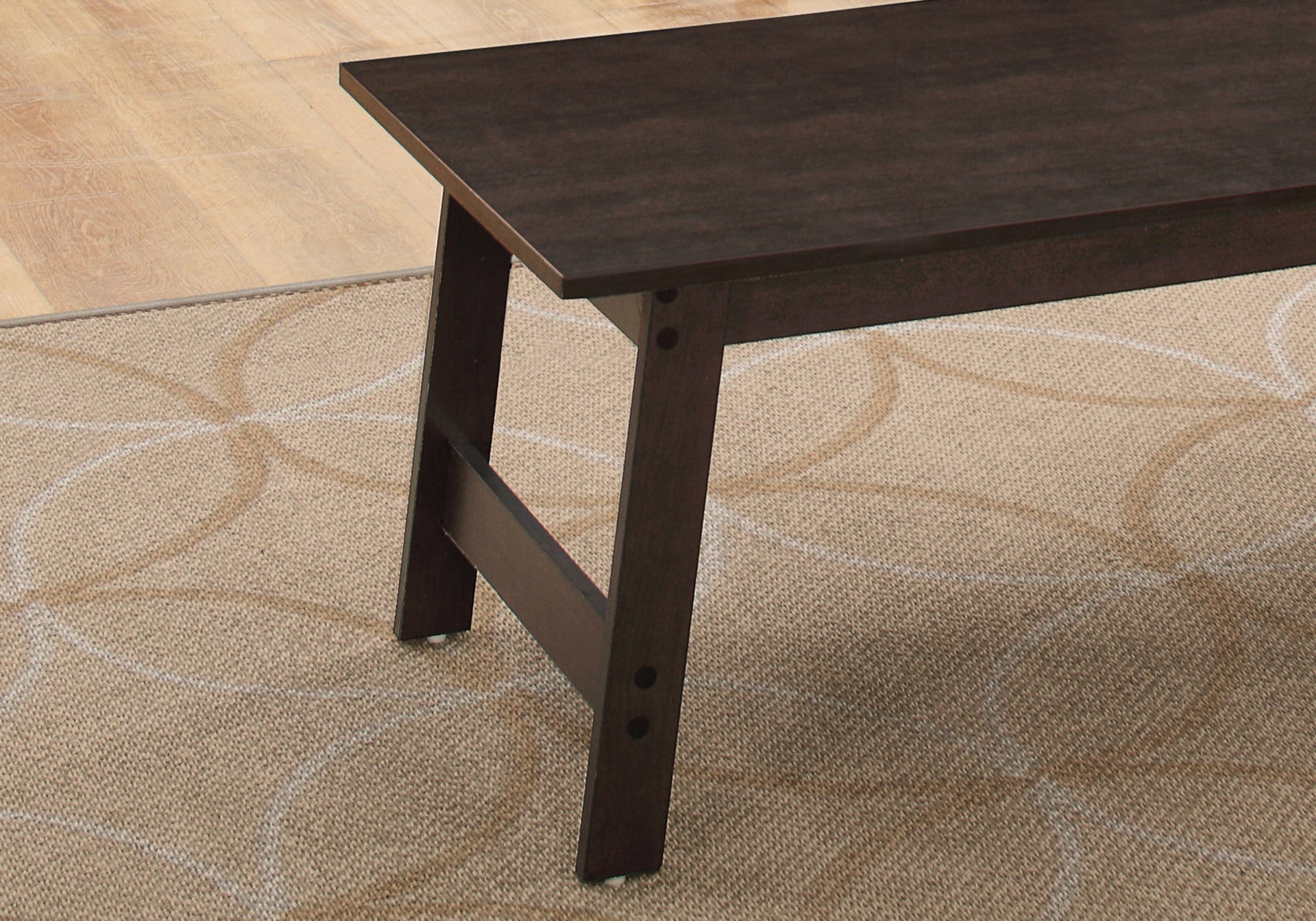 Table Set, 3pcs Set, Coffee, End, Side, Accent, Living Room, Brown Laminate, Transitional