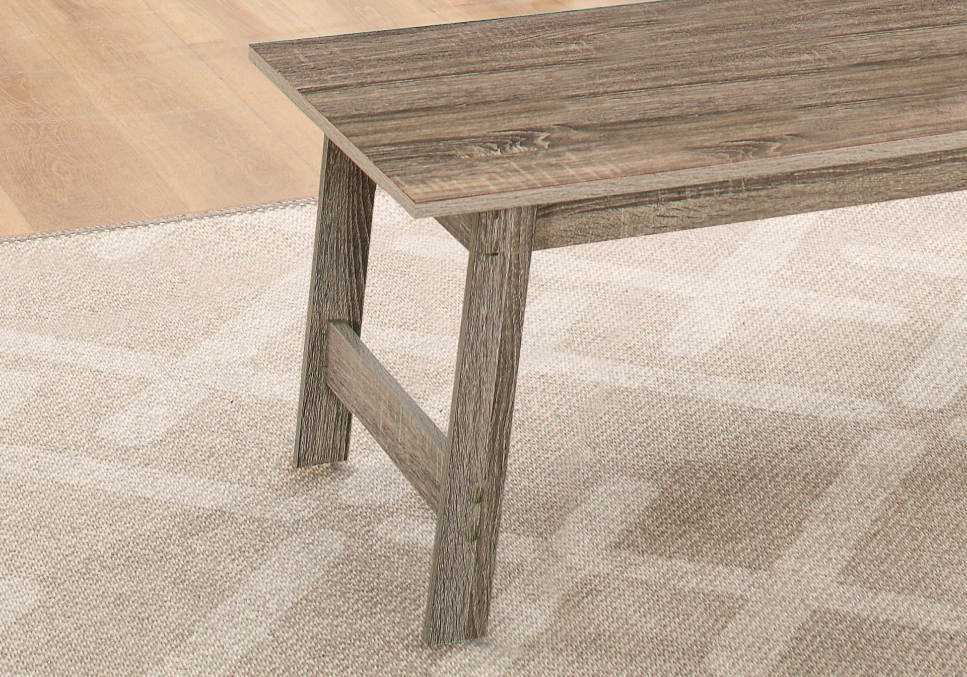 Table Set, 3pcs Set, Coffee, End, Side, Accent, Living Room, Brown Laminate, Transitional