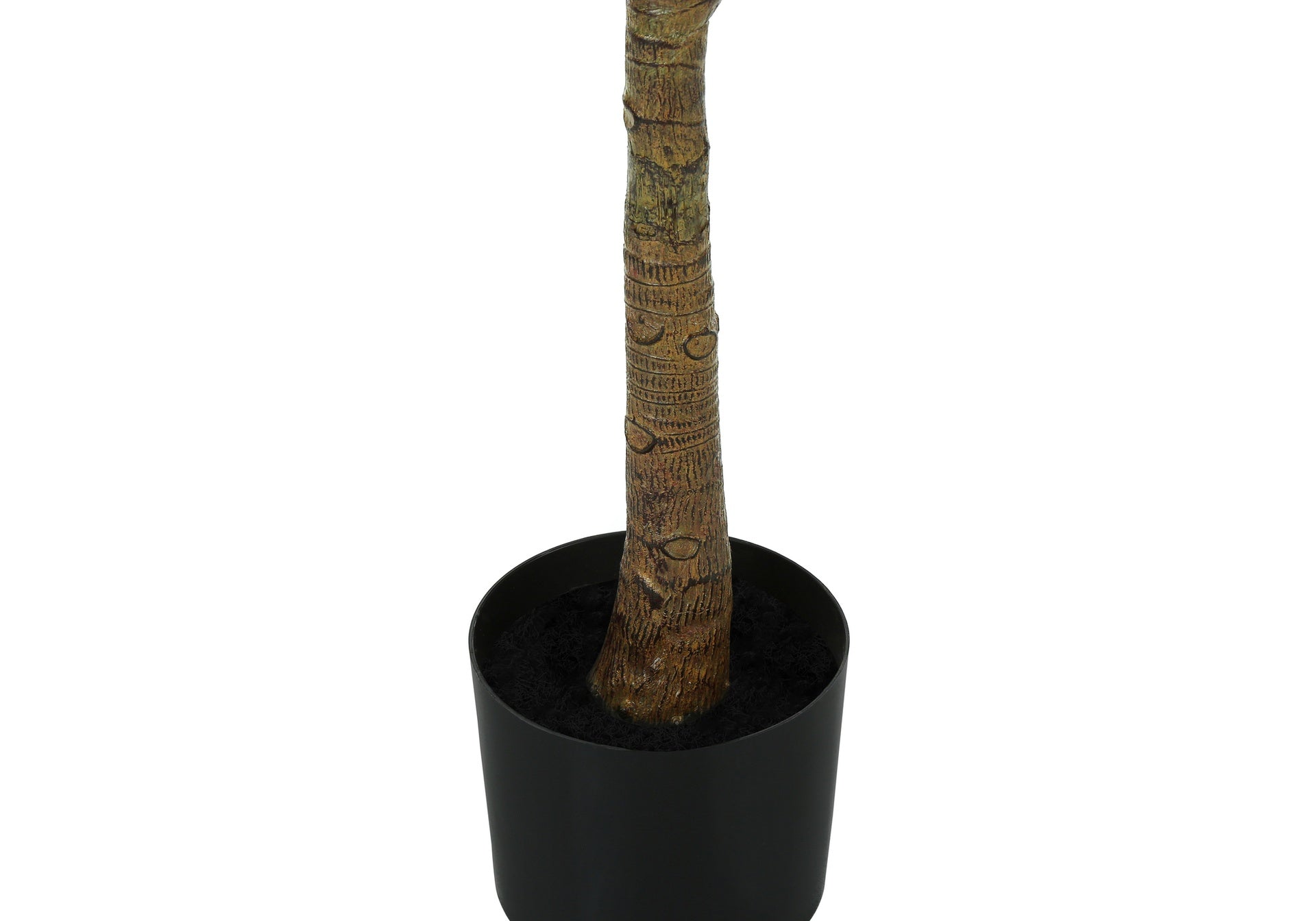 Artificial Plant, 47" Tall, Fiddle Tree, Indoor, Faux, Fake, Floor, Greenery, Potted, Real Touch, Decorative, Green Leaves, Black Pot
